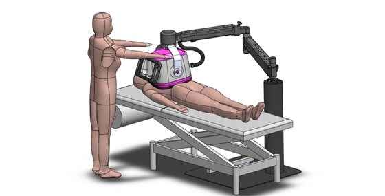 Breast screening device for abnormalities